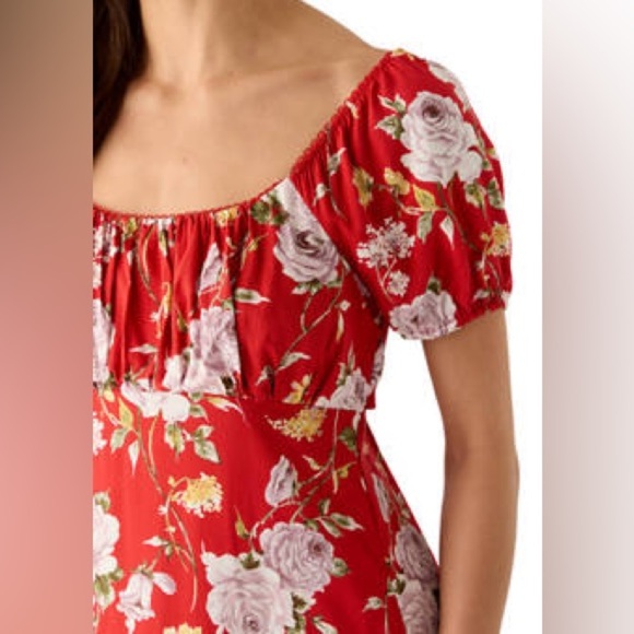 As U Wish Red Sweetheart Midi Dress - Picture 3 of 8